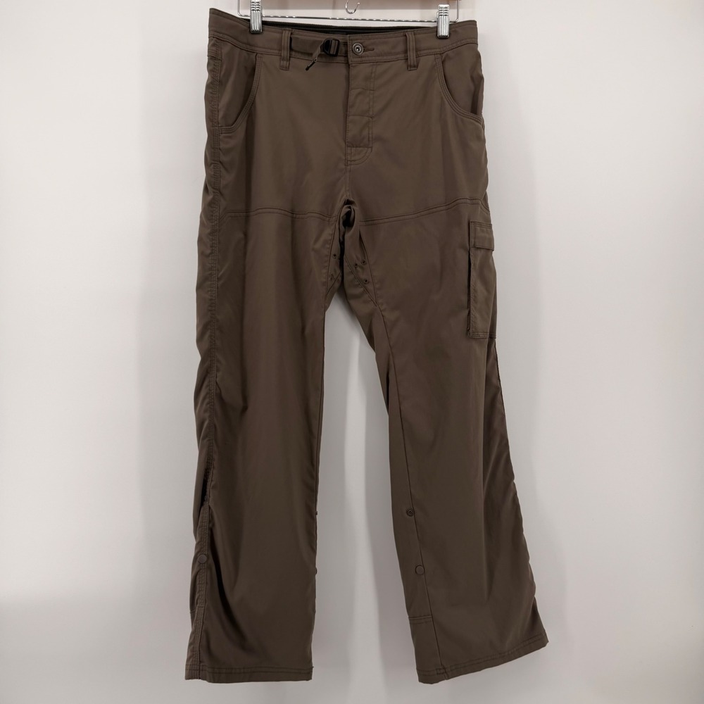 Prana Zion Relaxed Fit Hiking Pants Mens 32x30 Brown Stretch Cargo Outdoor
